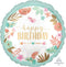 45CM SATIN XL BOHO HAPPY BIRTHDAY GIRL S40